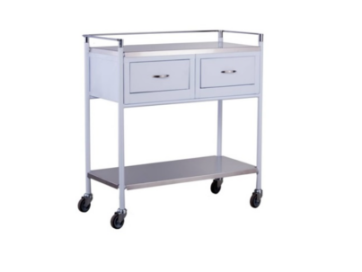 Dressing Trolley with Two Drawers epoxy white_resized