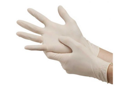 Examination gloves powdered latex size S/M/L/XL
