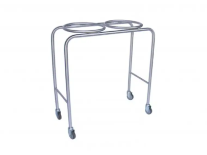 Mobile double bowl stand _ Stainless steel construction