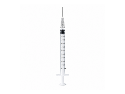 1ml Luer Slip Syringe with 27g Needle